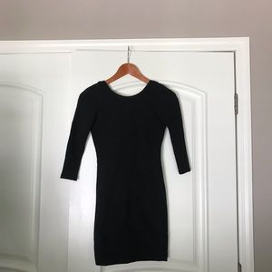 Open back body-con dress